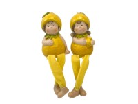 Boltze Sedící dekorativní figurka Lemon, různé druhy, 18 cm, 1 ks