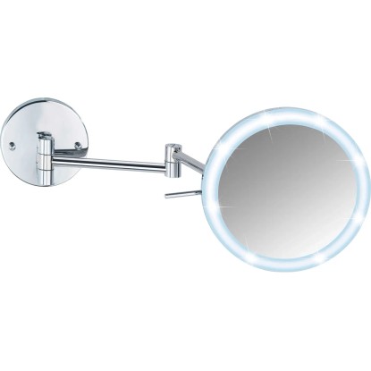 Wenko Power-Loc Nástěnné zrcadlo s LED osvětlením Aura