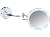 Wenko Power-Loc Nástěnné zrcadlo s LED osvětlením Aura