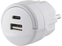 Rychlonabíjecí adaptér 20W USB-A/USB-C kompaktní, bílá Rychlonabíjecí adaptér 20W USB-A/USB-C kompaktní, bílá