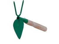 Okopávačka srdíčko s násadou 24 cm, 2 hroty