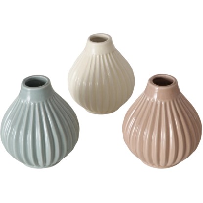 Boltze Váza Trio různé barvy pr. 10 x 11 cm