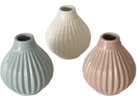 Boltze Váza Trio různé barvy pr. 10 x 11 cm