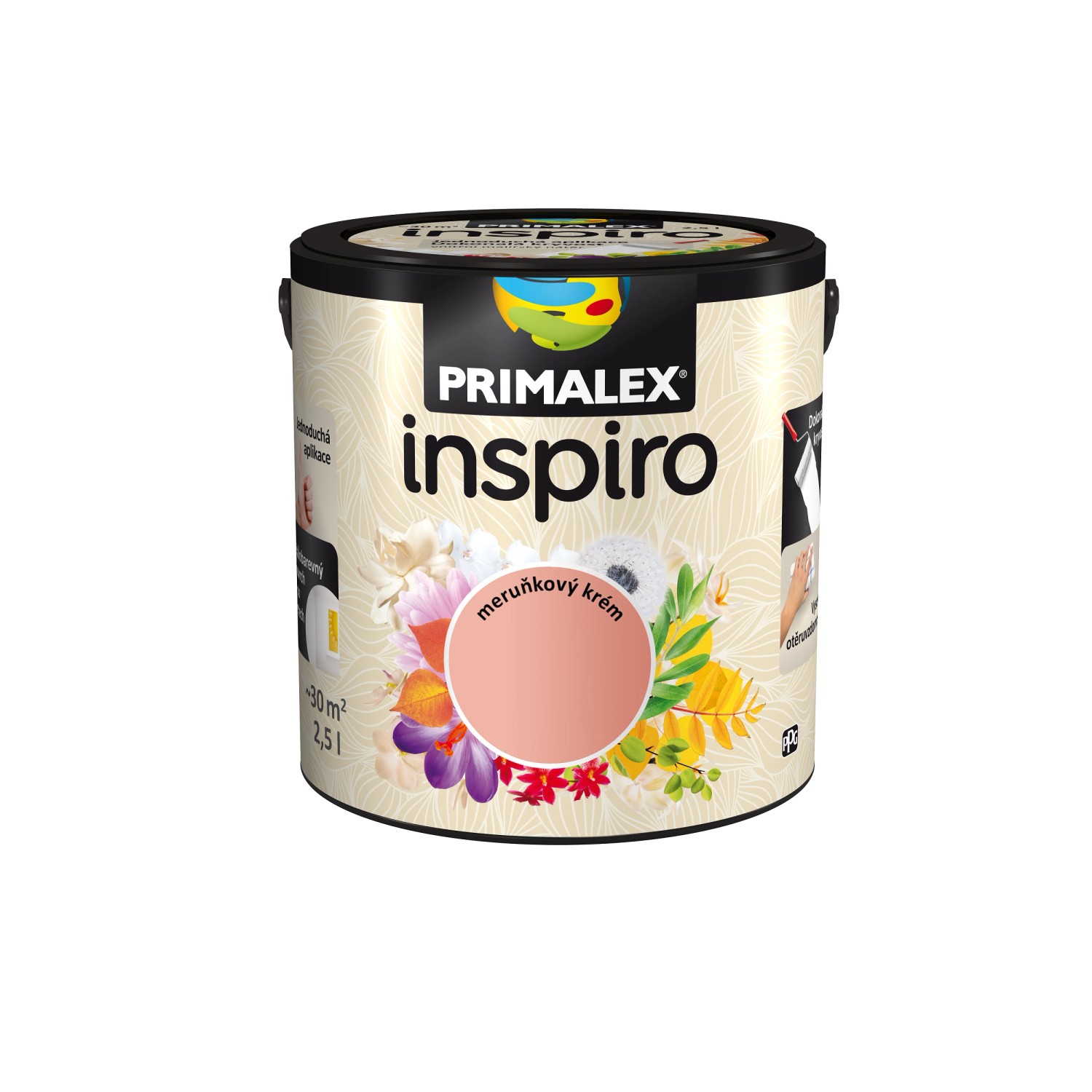 Primalex Barevný vnitřní malířský nátěr Inspiro meruňkový krém 2,5 l