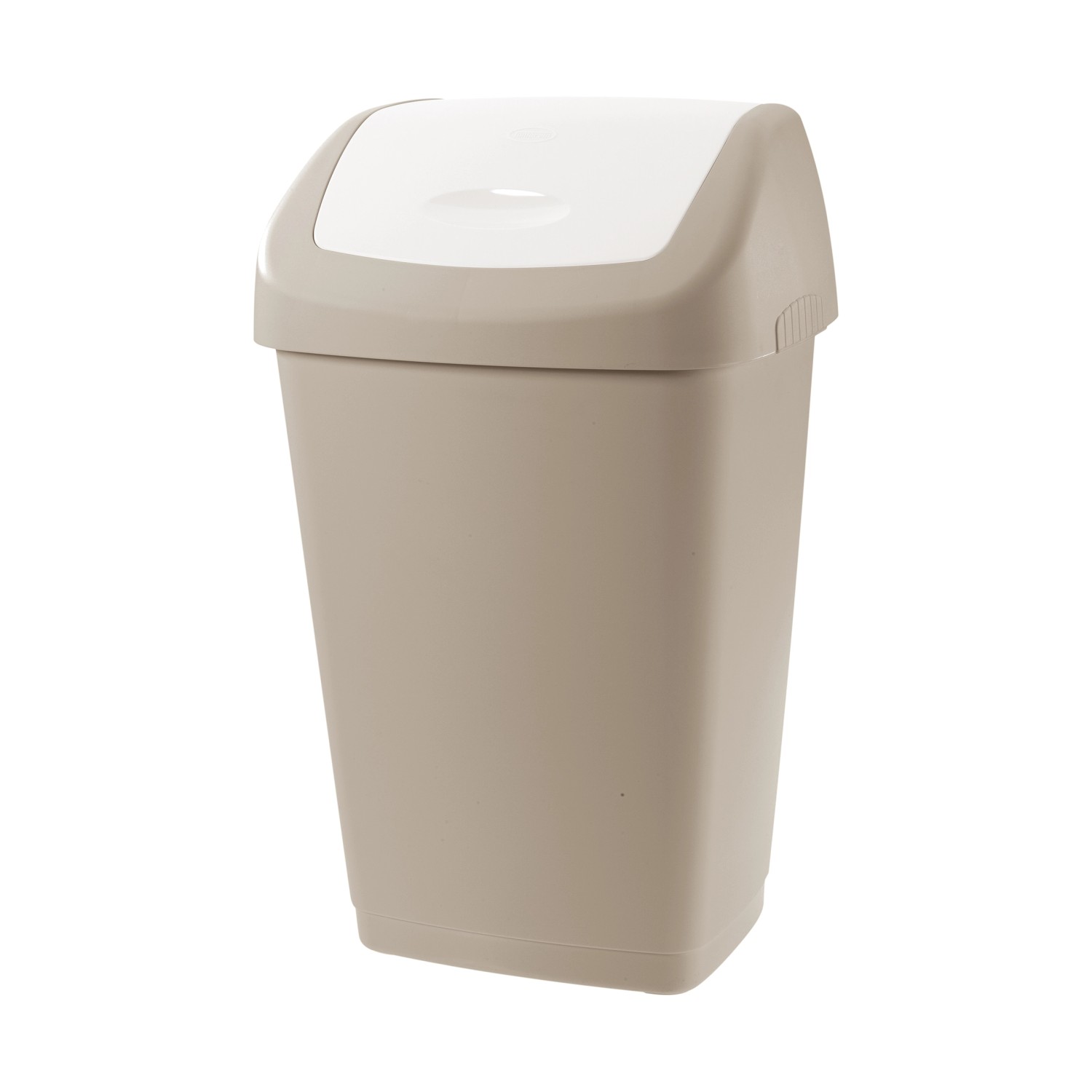 Tontarelli Odpadkový koš AURORA Swing Bin šedohnědá/bílá, 31 x 25 x 52 cm, 25 l