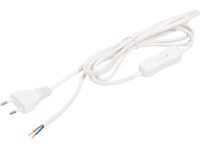OBI Přívodní kabel 2 m s vypínačem a euro zástrčkou, bílý