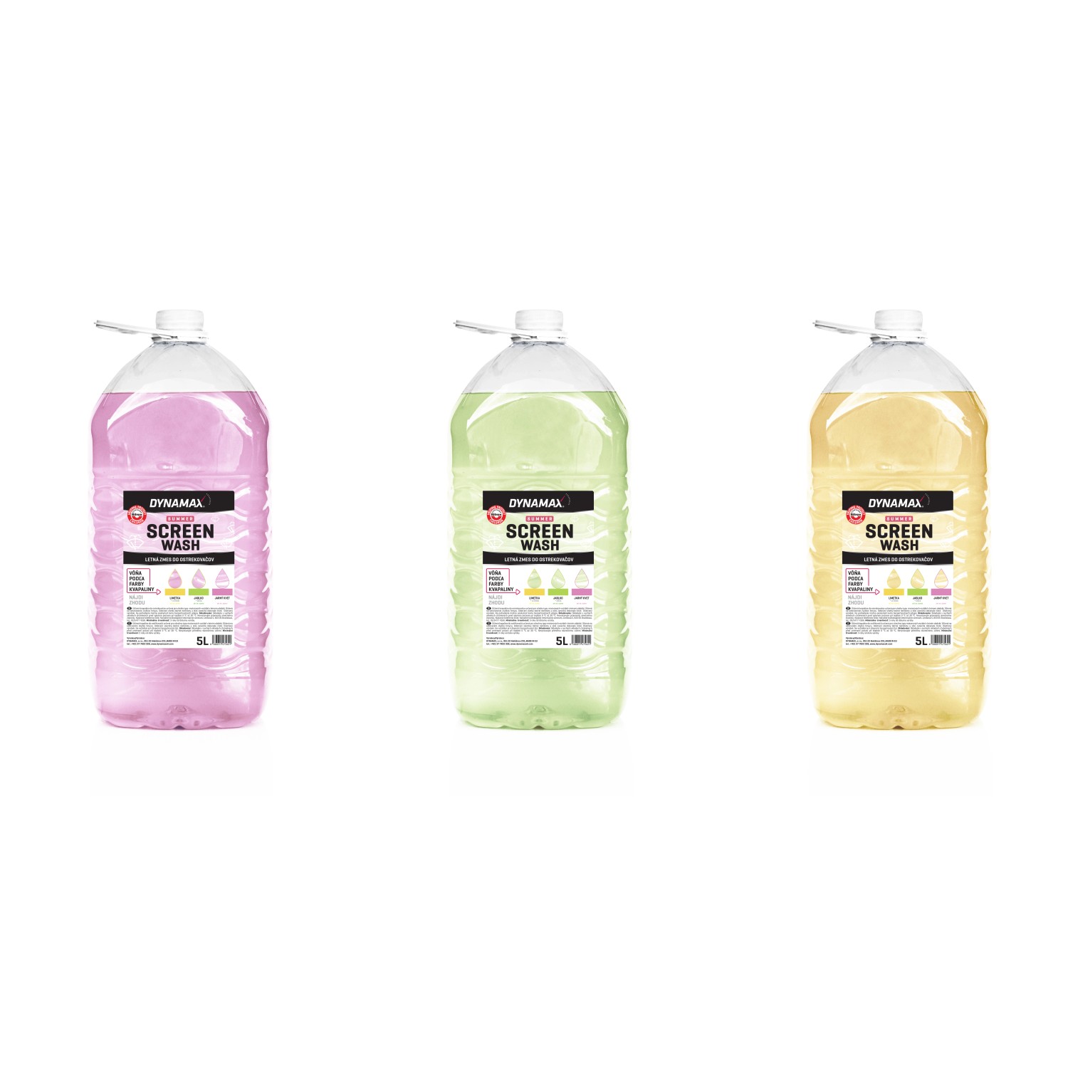 DYNAMAX Letní směs do ostřikovačů, různé druhy, 5 l, 1 ks