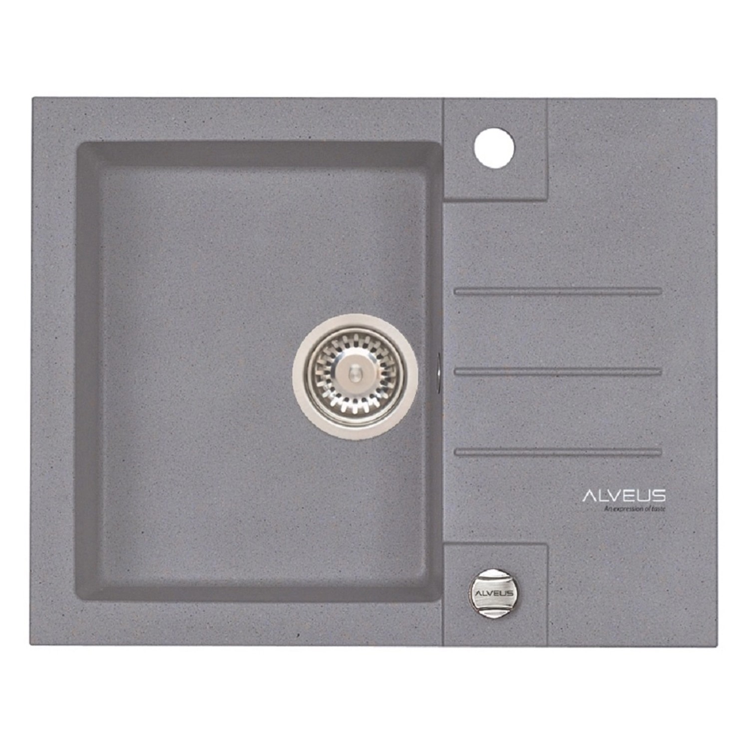Alveus Granitový dřez Rock 30, ocelová, 59,5 x 47,5 cm
