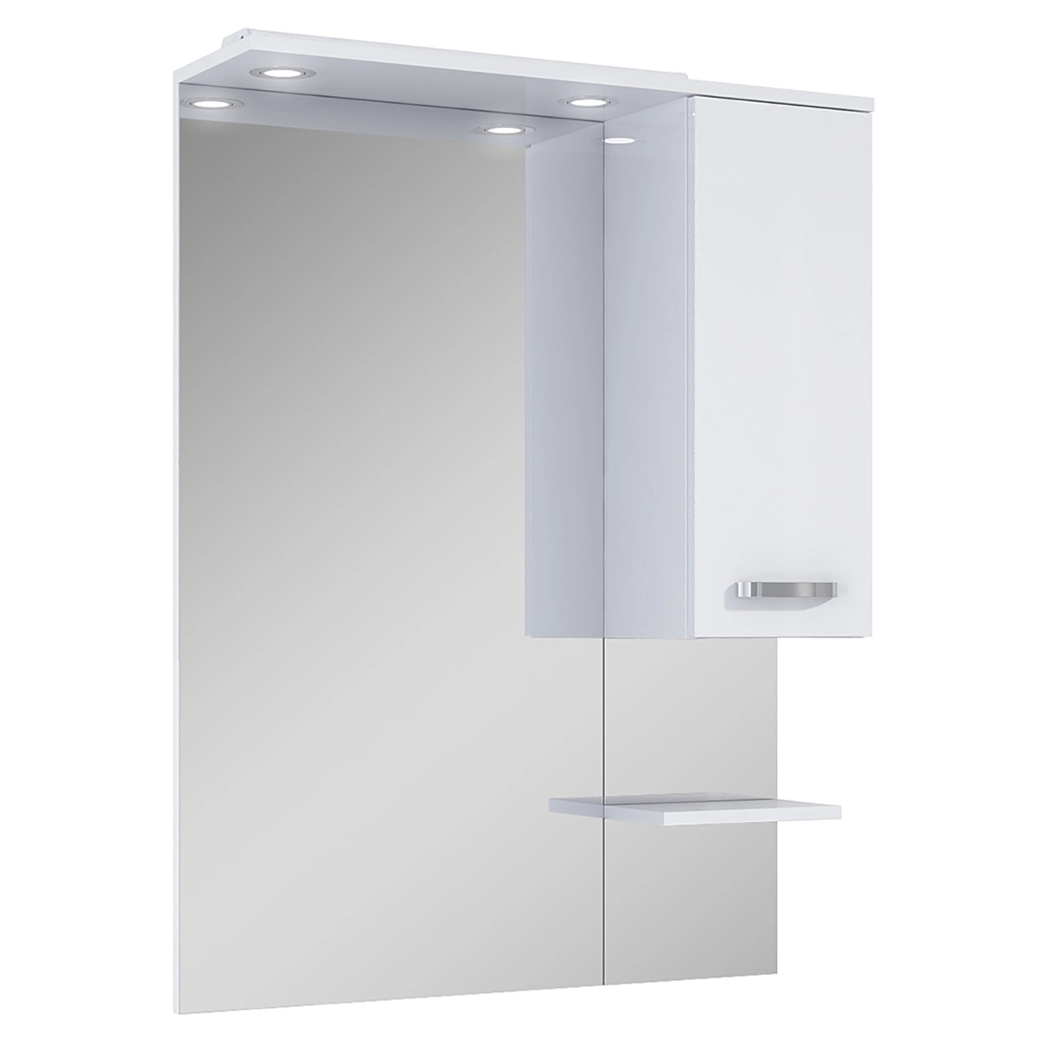 Maximus Nástěnná koupelnová skříňka se zrcadlem Eve s LED, 80 x 104 x 18,6 cm