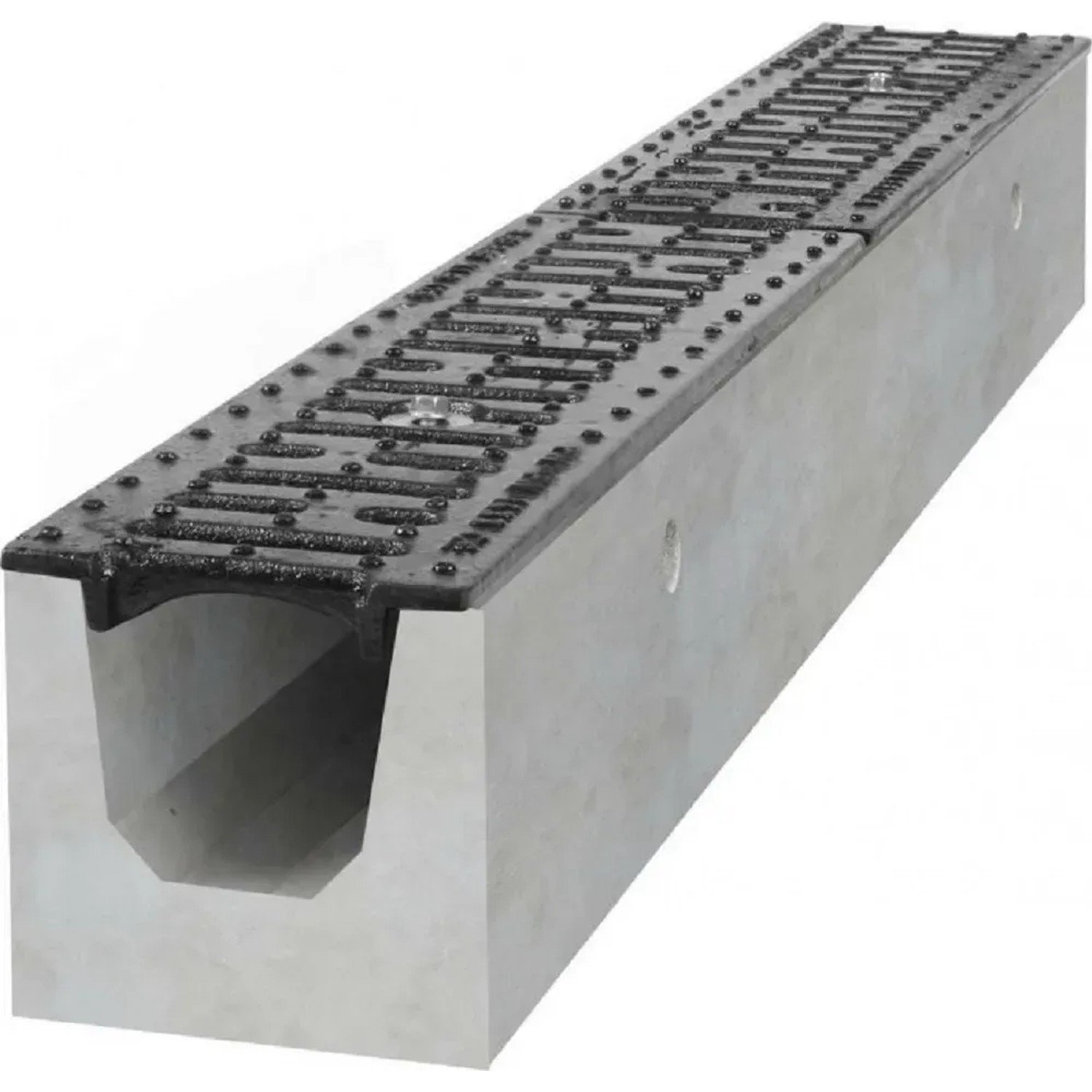 COVERNIT Odvodňovací žlab betonový B125 s litinovou mříží H120, 1000x130x120 mm