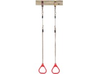 SwingKing Gymnastické kruhy plastové, červená