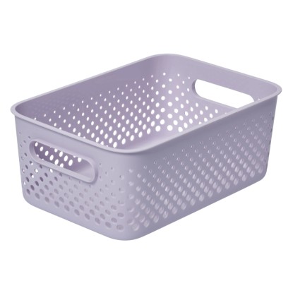 SmartStore Úložný koš Essence M levandulový 29,5 x 20,5 x 12 cm, 5,6 l