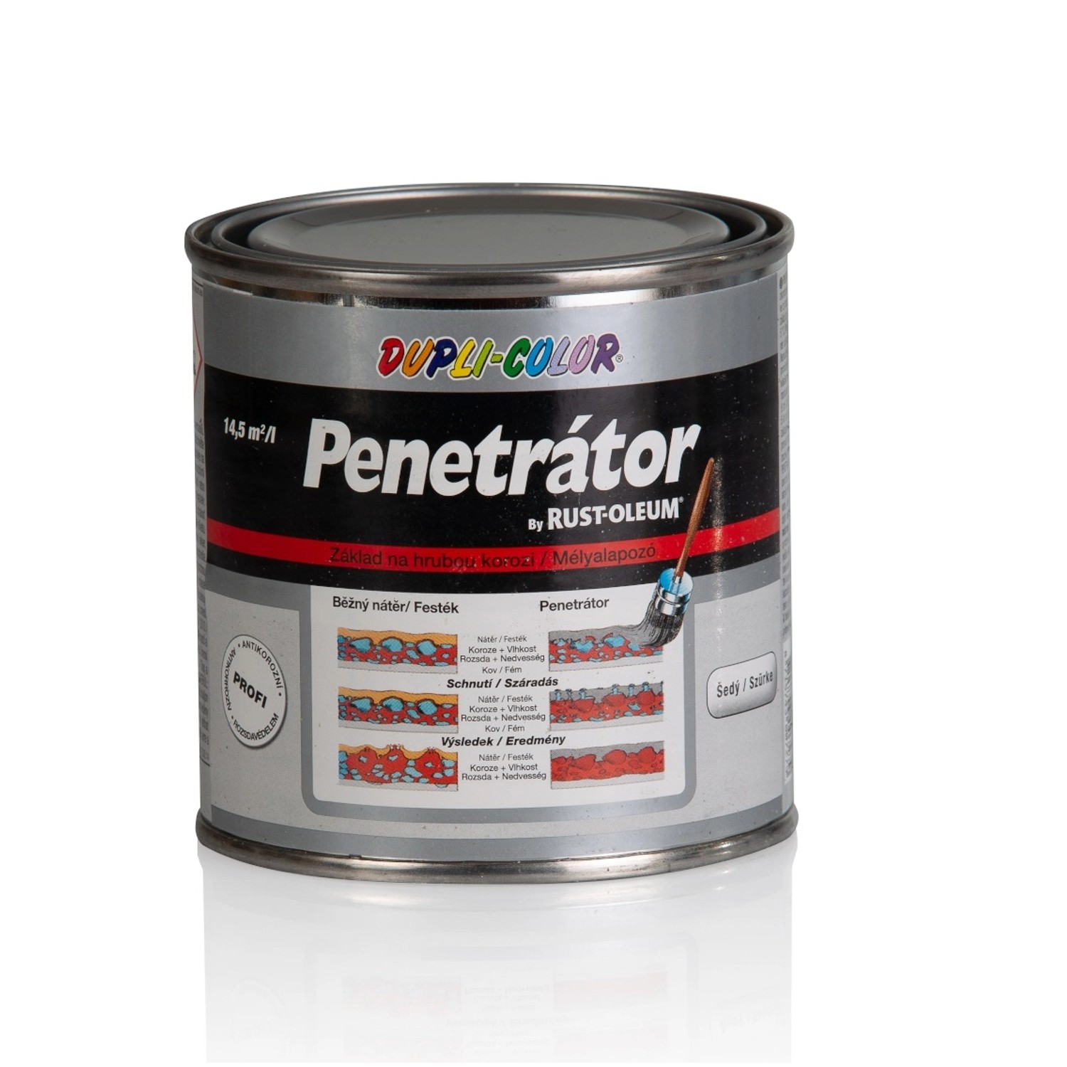 DUPLI-COLOR Penetrátor koroze Alkyton, šedá, 250 ml