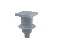 Alcadrain Podlahová vpust 150x150/50 mm přímá, mřížka šedá Alcadrain Podlahová vpust 150x150/50 mm přímá, mřížka šedá