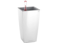 Lechuza Samozavlažovací květináč MAXI CUBI bílá lesklá 14 x 14 x 26 cm Lechuza Samozavlažovací květináč MAXI CUBI bílá lesklá 14 x 14 x 26 cm