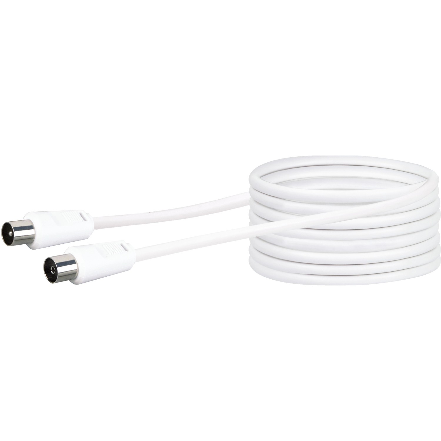 Schwaiger Anténní připojovací kabel, 75 dB, bílá, 15 m