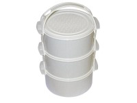 Plastový jídlonosič, 3x 1,5 l Plastový jídlonosič, 3x 1,5 l