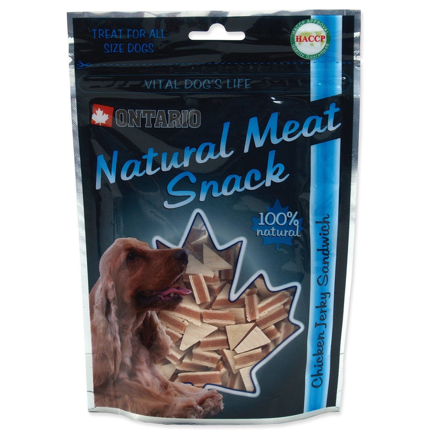 ONTARIO Pochoutka pro psy Kuřecí sendvič s treskou 70 g