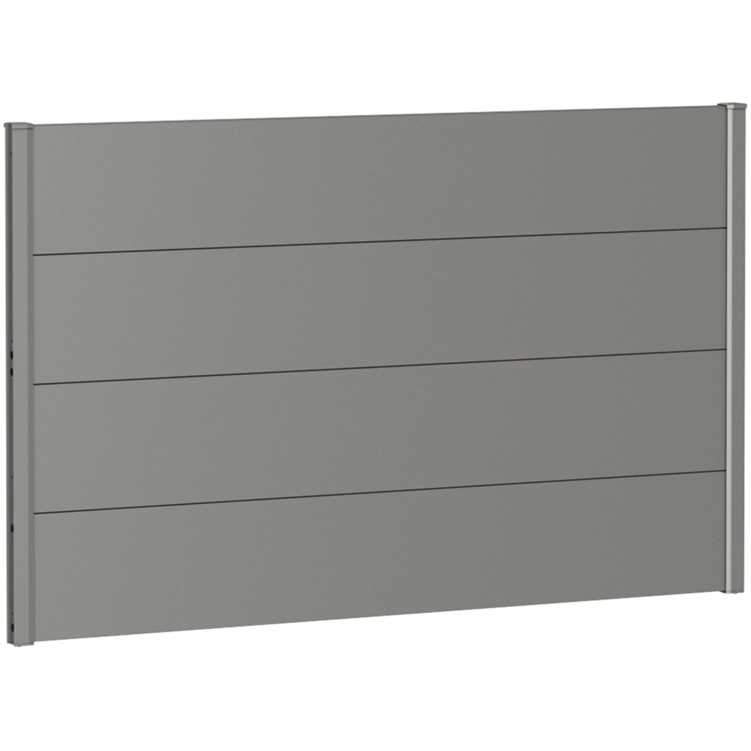 Biohort Plný plot bez prosklení křemenově šedý, 150 x 90 cm