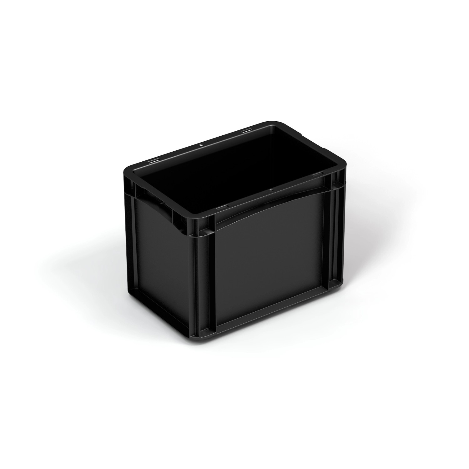 Surplus Systems Eurobox s plnou stěnou, černý, 9,4 l, 300 x 200 x 220 mm