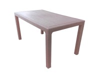 MEGA PLAST Stůl RATAN LUX wenge 120 x 75 x 75 cm