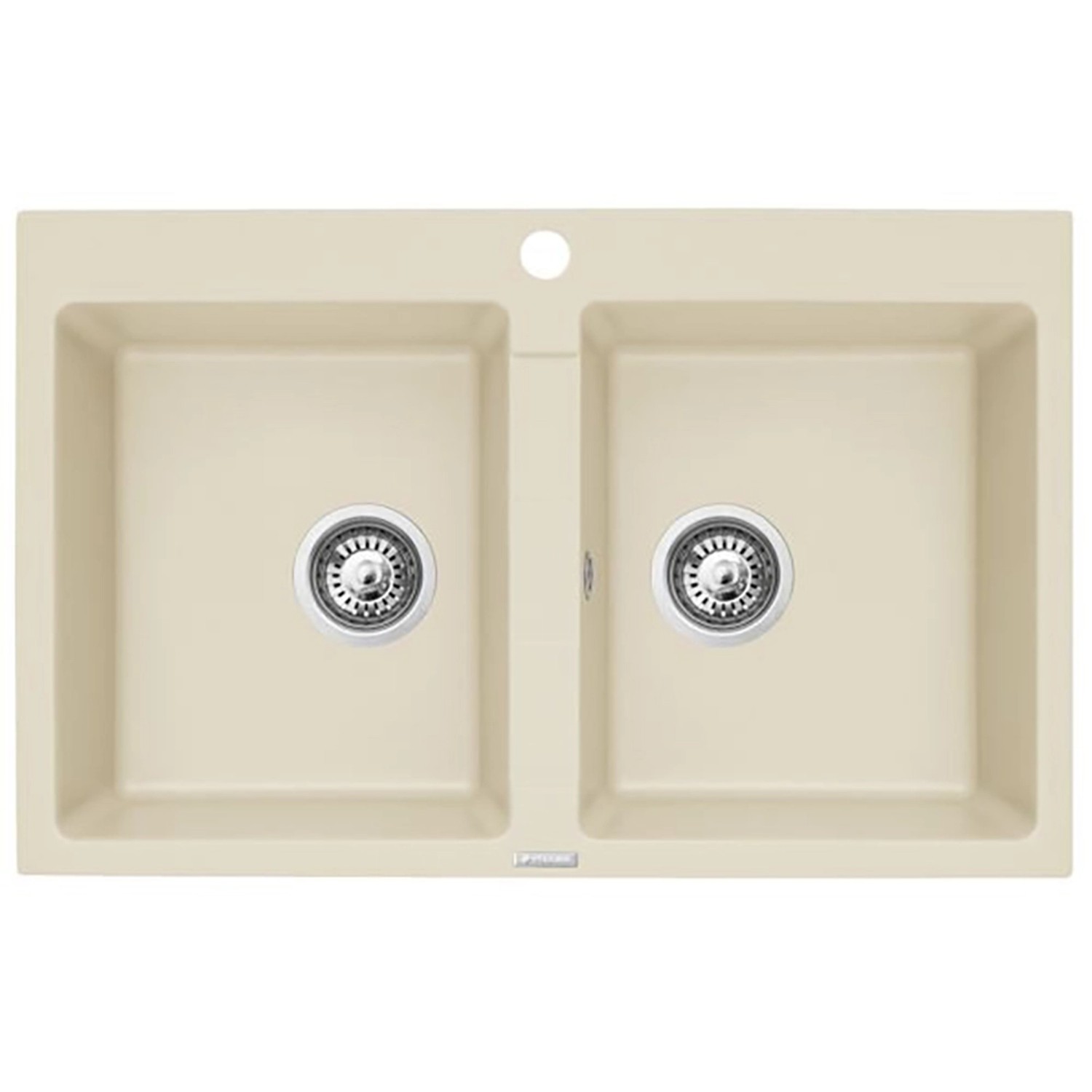 Pyramis Granitový dřez Sparta 2B, vanilla, 78 x 50 cm