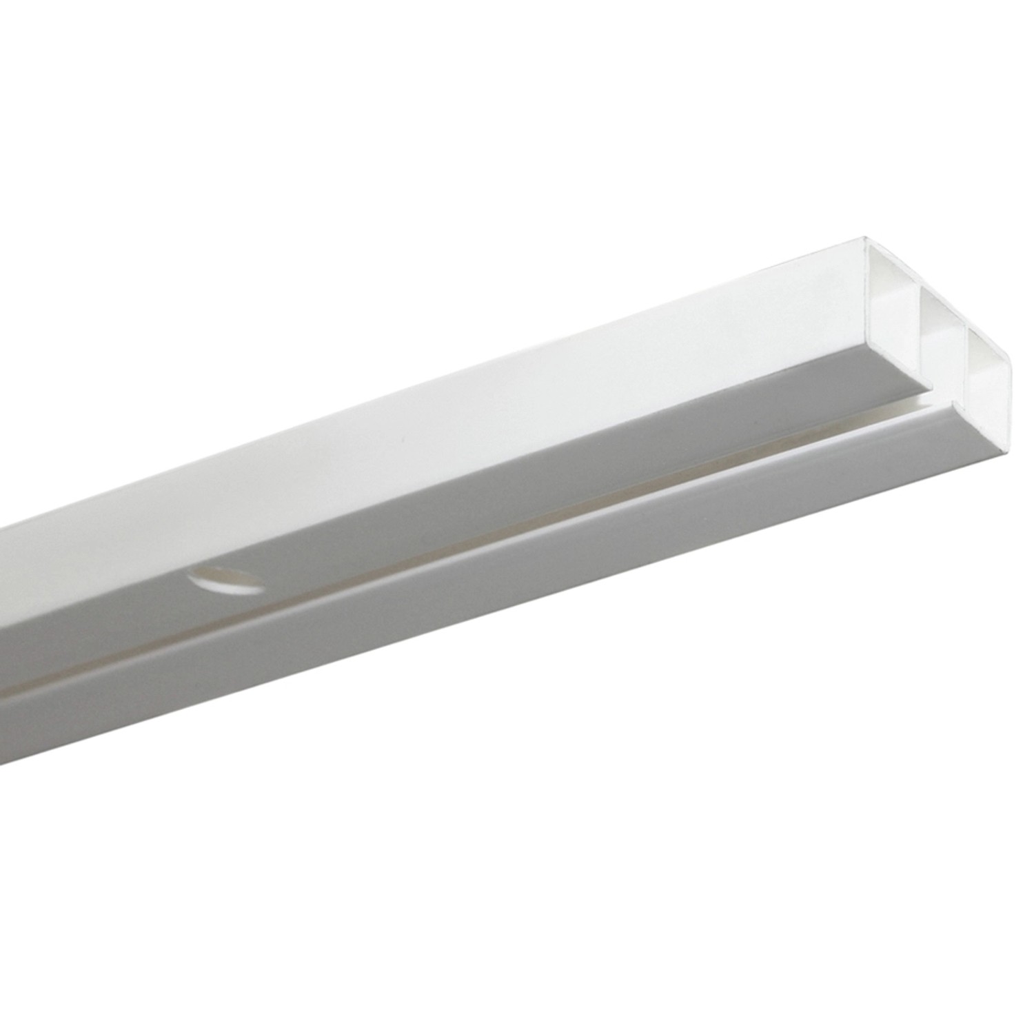 Gardinia Záclonová kolejnička jednodrážková Slim Line bílá 210 cm