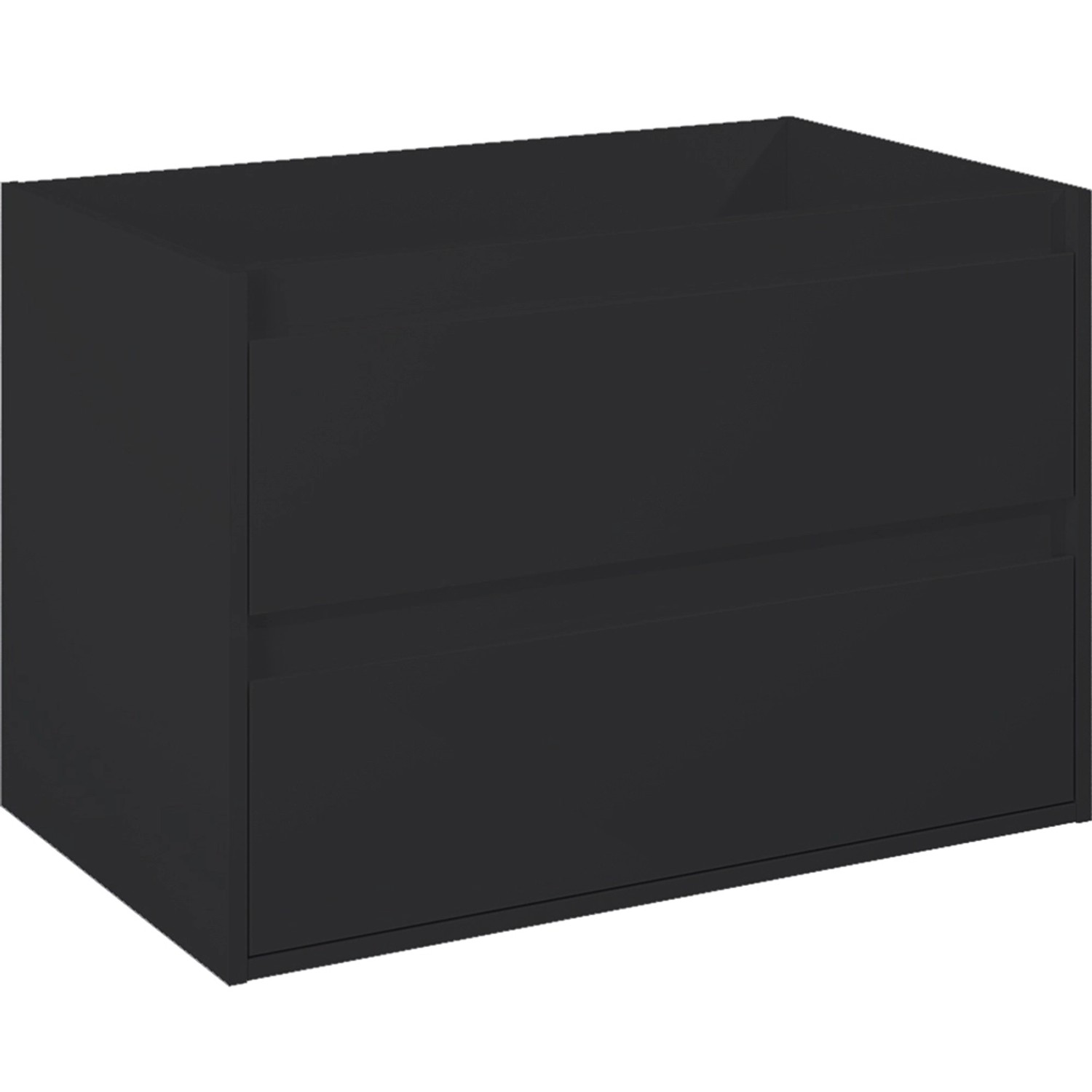 Maximus Skříňka pod umyvadlo Sisi, 2 zásuvky, matná černá, 80 cm
