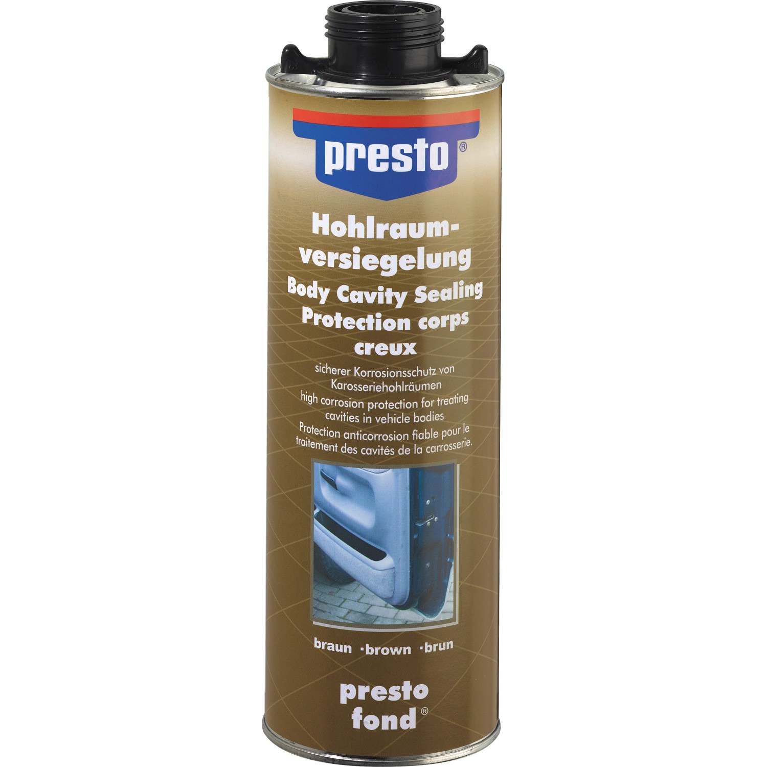 Presto Ochrana dutin vozidla ve spreji hnědý 1 l