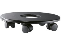 Lechuza Podstavec pod květináč s kolečky Cubico 70, černá, pr. 42 cm