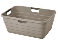 Tontarelli Koš na čisté prádlo MAYA šedohnědá, 55 x 38 x 22 cm, 32 l