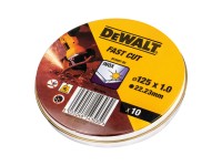 DeWALT Řezný kotouč v kovové krabičce 125 x 1 mm, 10 ks