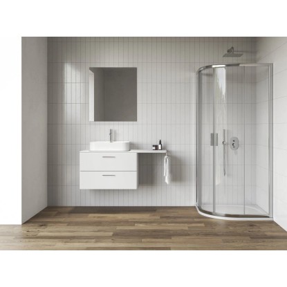 RAVAK Sprchový kout Blix II NBLCP4, lesklý chrom + transparent, 80 x 80 x 195 cm