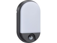 Stropní LED svítidlo DARJA s pohyb.senz. 15W 1100lm IP54 antracit 21,2 x 11,9 cm