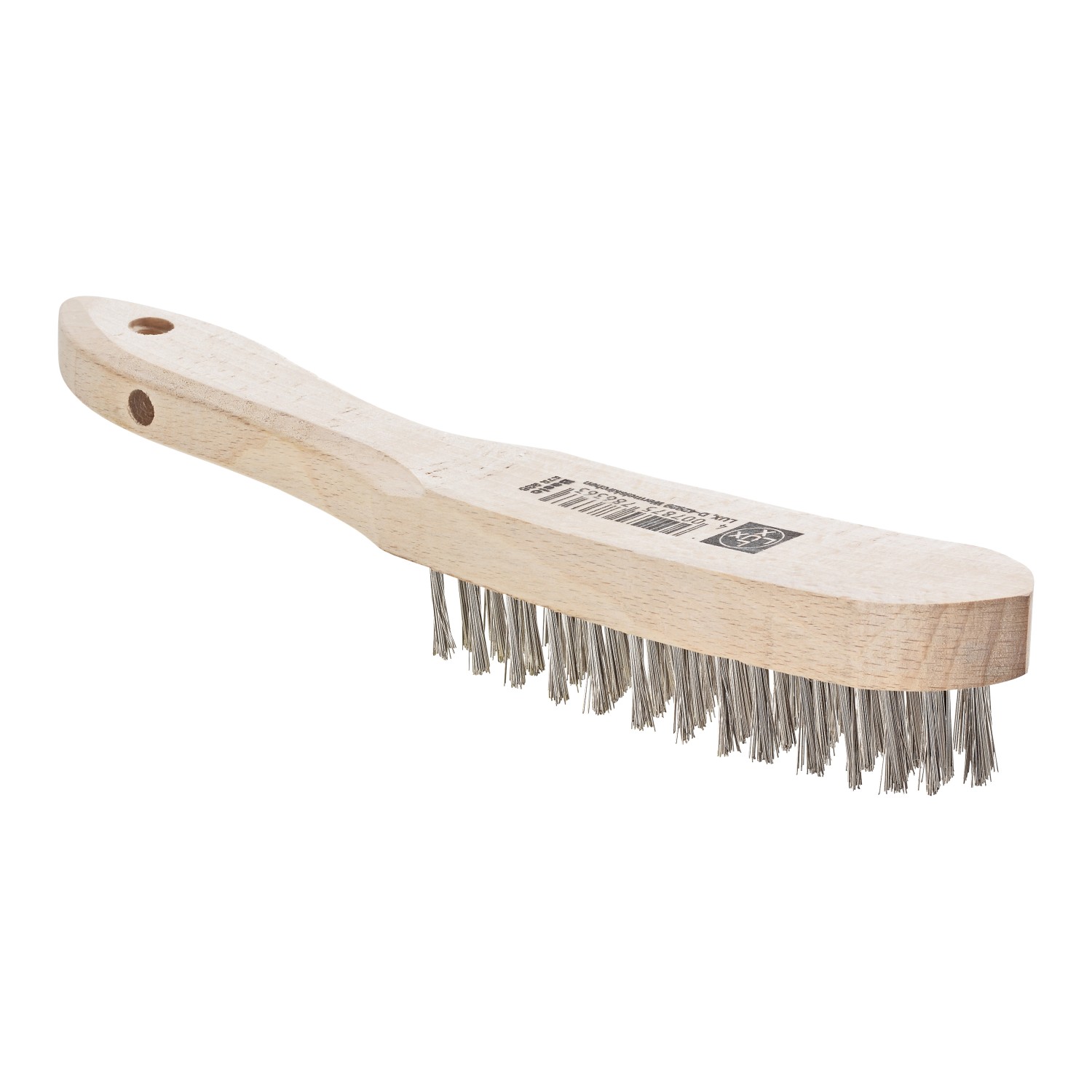 LUX Drátěný kartáč nerezový 4řadý