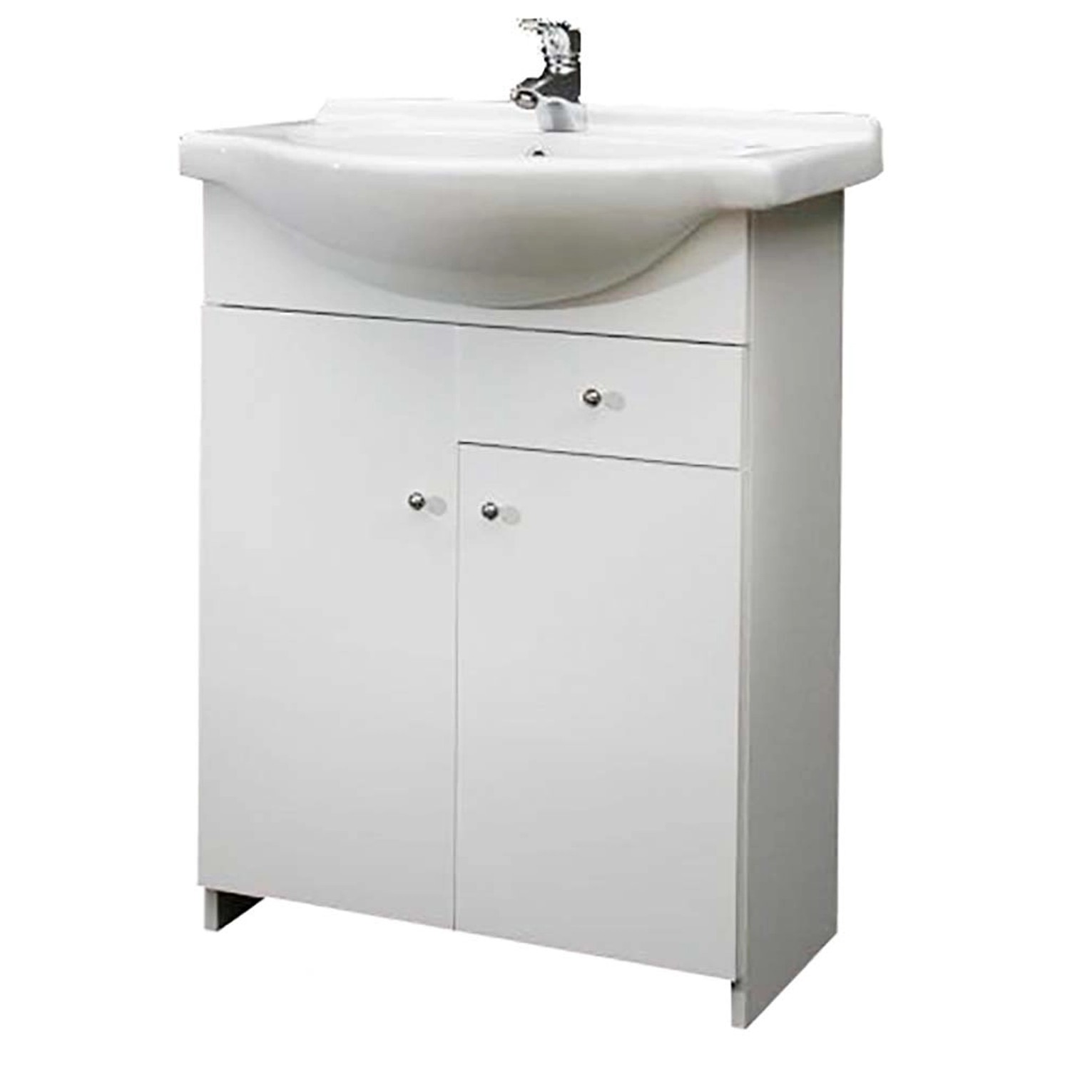 A-Interiéry Koupelnová skříňka s keramickým umyvadlem Jolana S 55