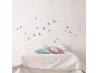 Crearreda Samolepicí dekorace, akvarel - motýli, 2 archy, 31 x 31 cm Crearreda Samolepicí dekorace, akvarel - motýli, 2 archy, 31 x 31 cm