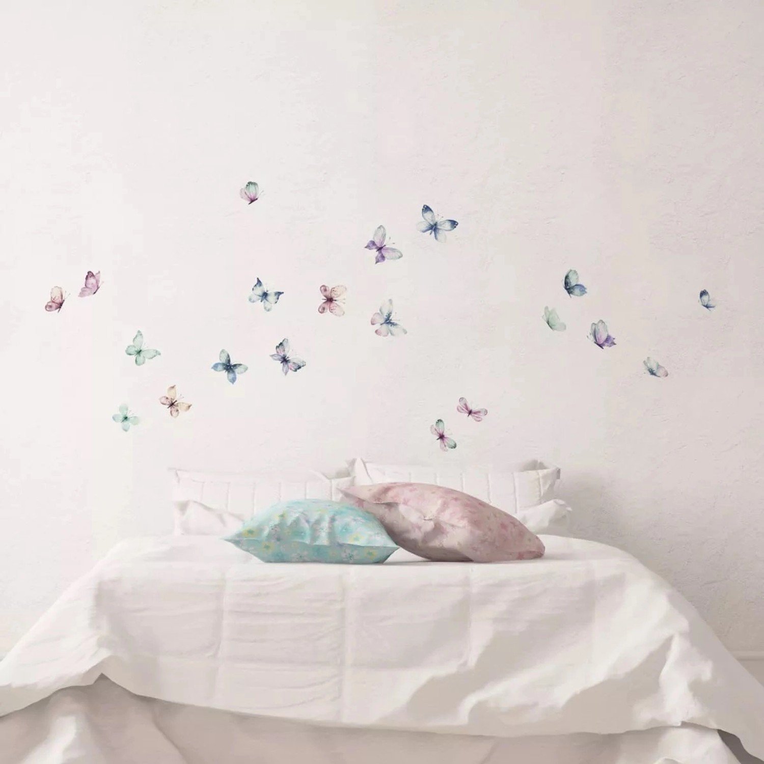 Crearreda Samolepicí dekorace, akvarel - motýli, 2 archy, 31 x 31 cm