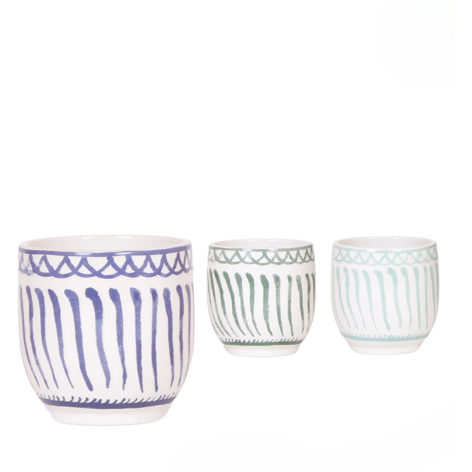 Royal Lemkes Keramický obal na květináč "Granada Blue", různé druhy, pr.9cm, 1ks