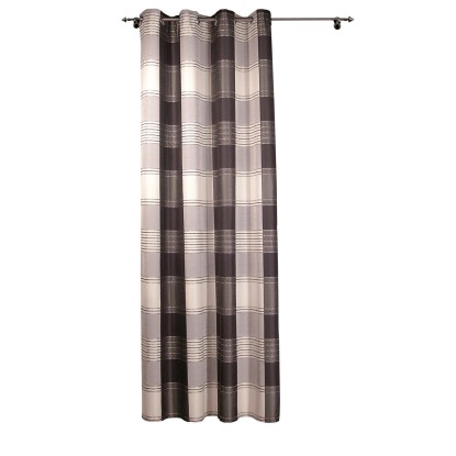 Závěs s oky, stříbrný, 245 x 140 cm