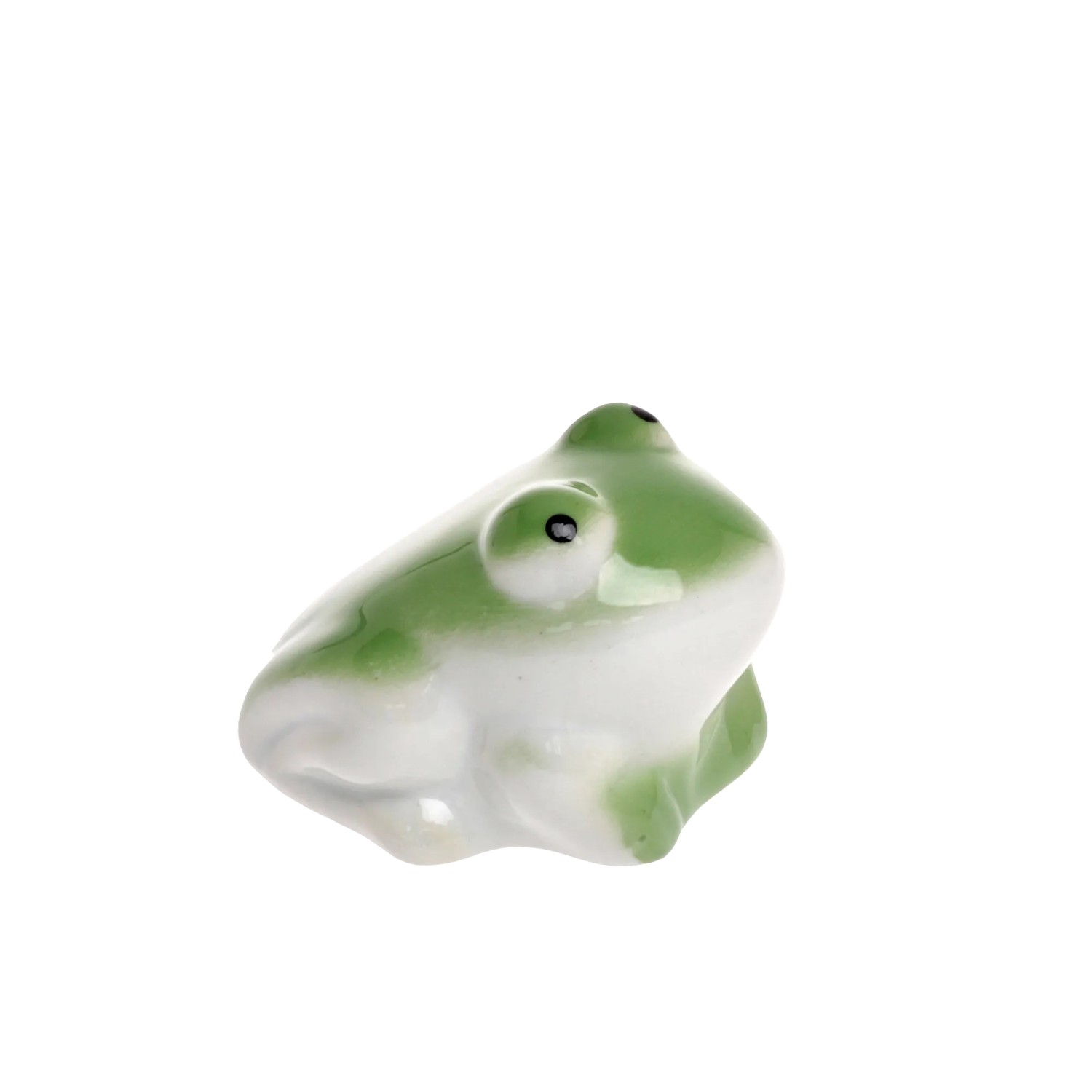 DRAGIMEX Plavoucí žába z porcelánu zelená 6,5 x 5,5 x 5 cm, 1 ks