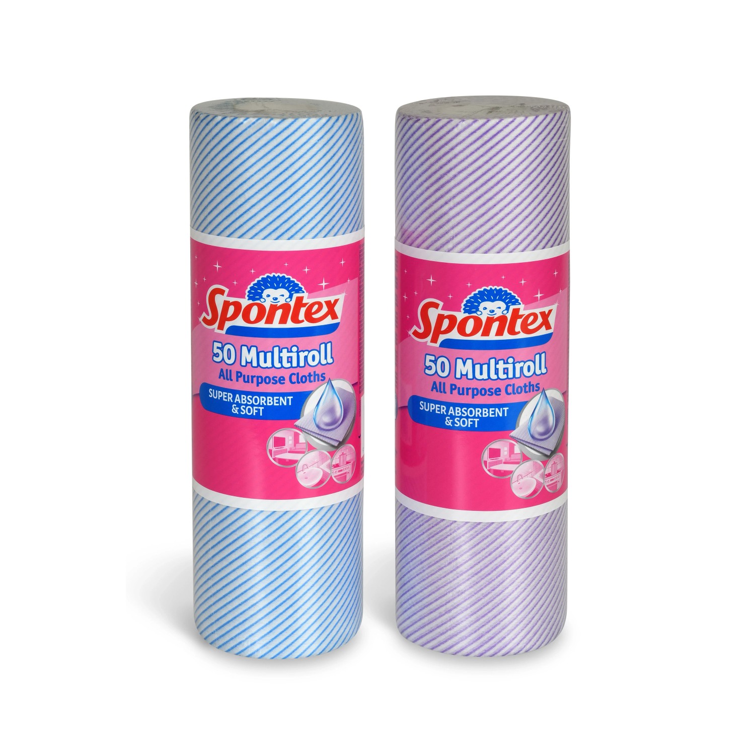 Mikroutěrka v roli - Spontex Multiroll, 25 x 40 cm, 50 ks v roli