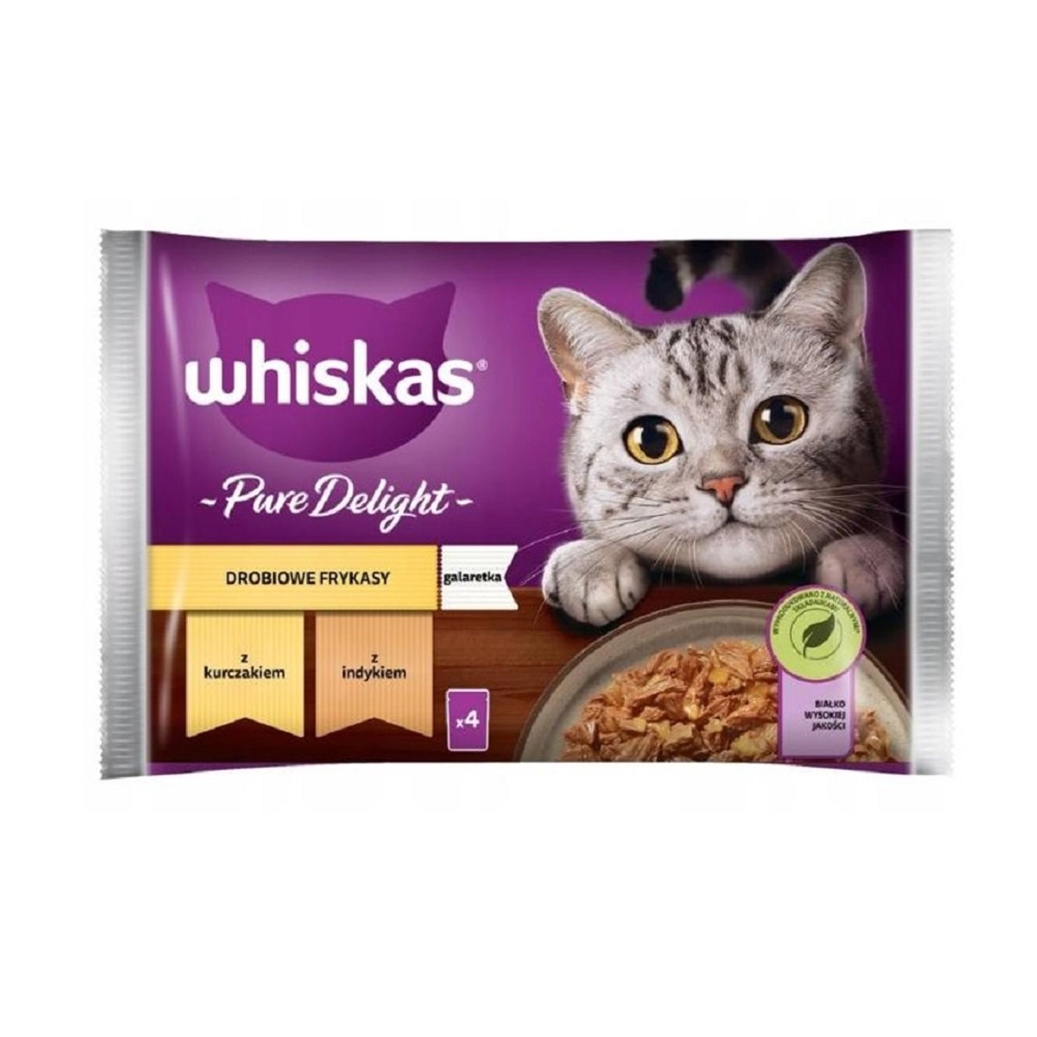 Whiskas Kapsičky pro kočky Pure Delight, 4 x 85 g