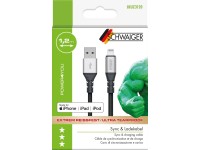 Schwaiger Nezničitelný synchronizační a nabíjecí kabel USB-A/Lightning, 1,2 m