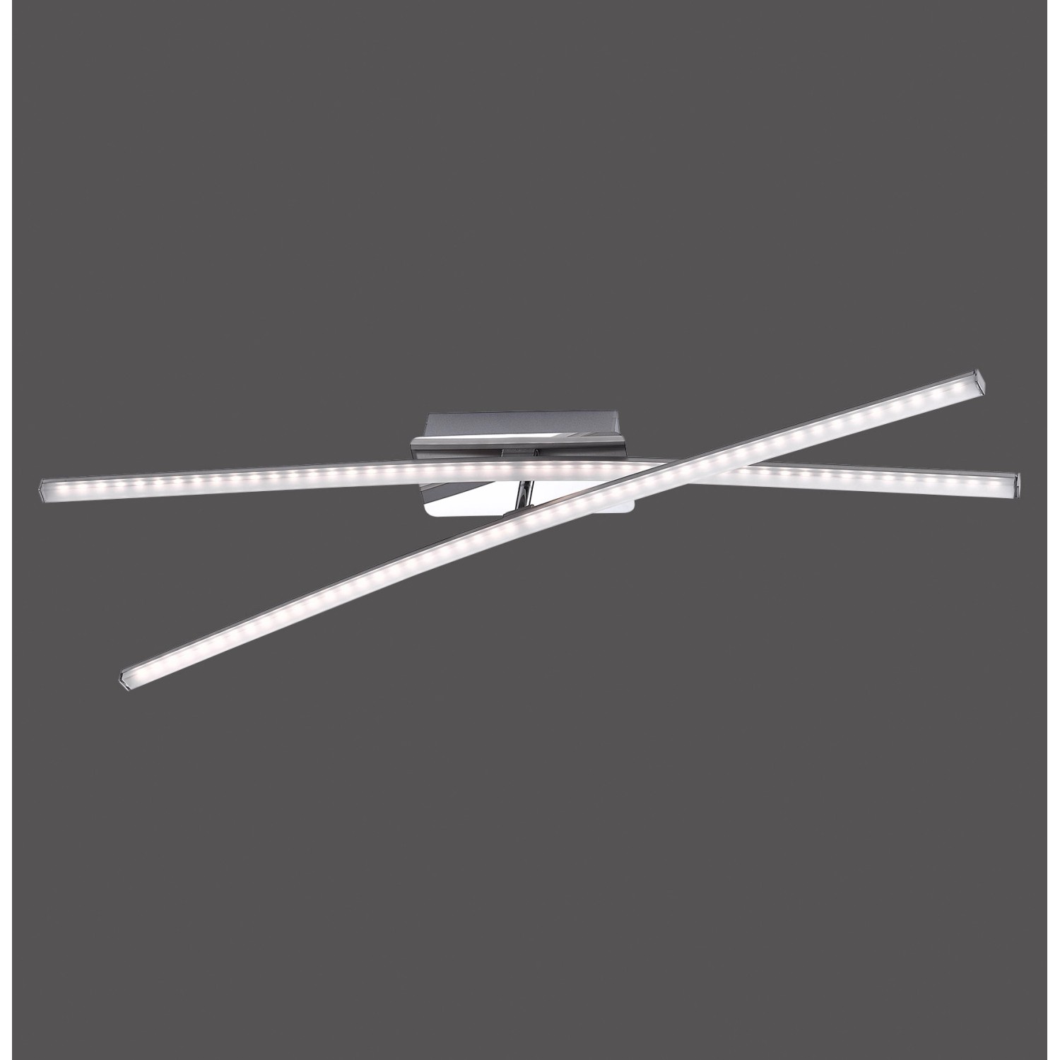 Just Light. Stropní LED svítidlo Simon, 2x8 W, ocel, 11 x 80,5 x 80,5 cm