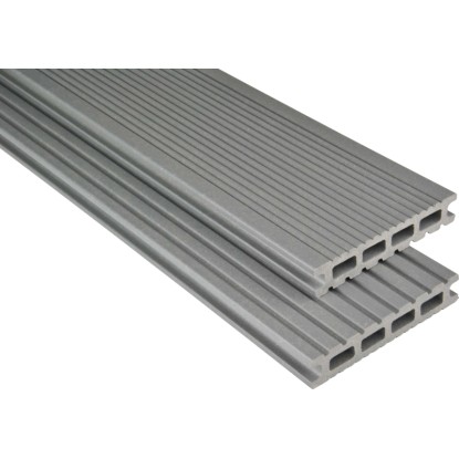 KOVALEX Terasové prkno WPC EXKLUZIV matné šedé 26 x 145 x 3000 mm