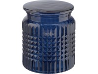 baliv Kosmetická dóza, modrá, skleněná, 12,1 x 10,8 cm