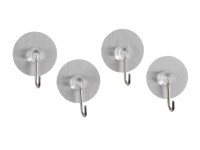 Wenko Static-Loc Sada nástěnných háčků Osimo, 4 ks, 21 x 38 x 38 mm