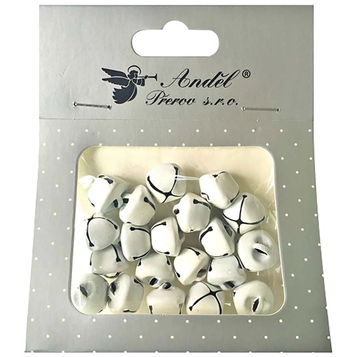 Rolničky bílé 1,5 cm, 20 ks  Anděl Přerov s.r.o.
