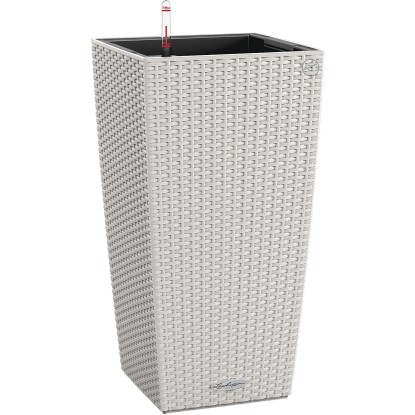 Lechuza Květináč Cubico Cottage 40 šedý, 755 x 395 x 395 mm